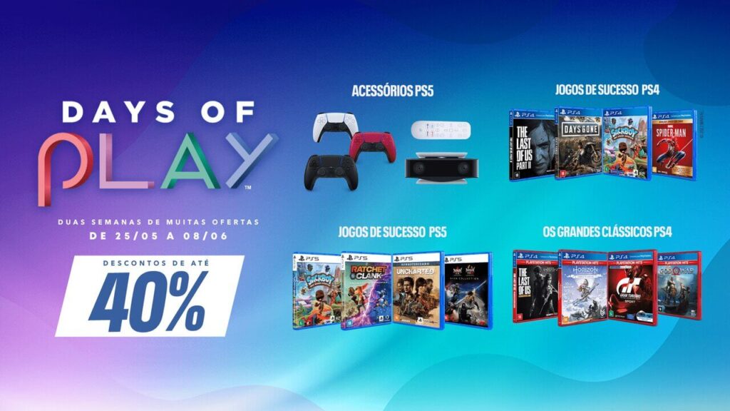 promocao days of play ps store tabela