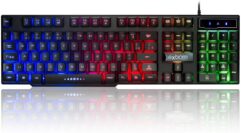 Teclado Semi-Mecânico Gamer Exbom Bk-152c