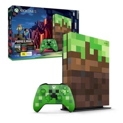 Console Xbox One S 1TB Edição Minecraft