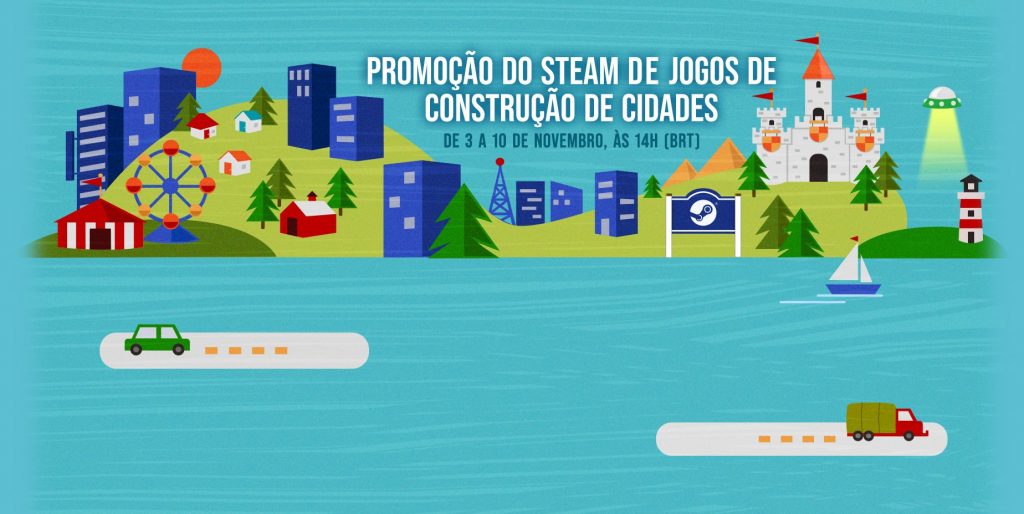 Promoção Steam Jogos de construção de cidades