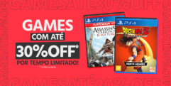 Cupom 30% OFF em Games Exclusivo Submarino na Black Friday
