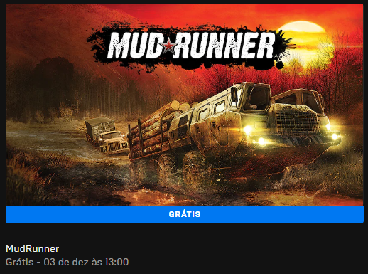 MudRunner de graça na Epic Games
