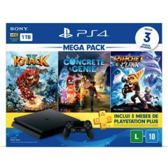 Console Playstation 4 1 TB Mega Pack Family