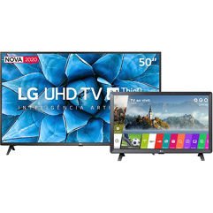 Combo Smart TV LG 50 50UN7310 Ultra HD 4K Alexa + Smart TV LED LG 24"