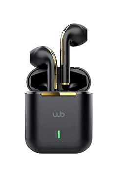 Fone de Ouvido WB Pods Preto Sem Fio TWS Bluetooth 5.1