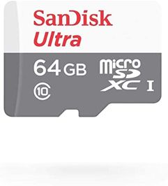 Cartao de Memoria Sandisk Ultra Microsdxc Uhs-I Card com Adaptador - 64GB ou 128GB