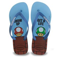 Chinelo Mario Bros, Havaianas, Adulto Unissex