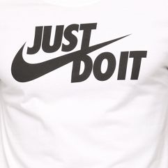 Camiseta Nike Just Do It Swoosh Masculina - Branco
