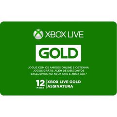 Gift Card Digital Assinatura Xbox Live - 12 Meses