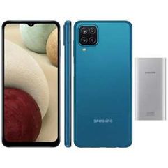 Smartphone Samsung Galaxy A12 64GB + Bateria Externa Samsung