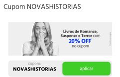 Cupom de 20% OFF em Livros