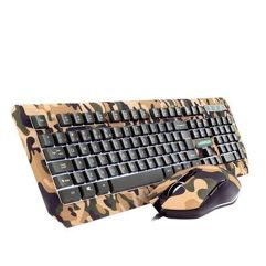 Kit Teclado e Mouse Gamer Multilaser Warrior Kyler, LED Branco - TC249