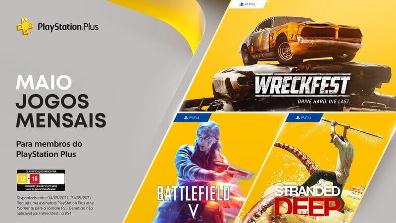 Jogos para membros PS Plus em Maio de 2021