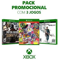 Box Games de Xbox One: Metal Gear Survive + Super Bomberman R + Quantum Break