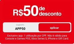 Cupom APP50 na Americanas