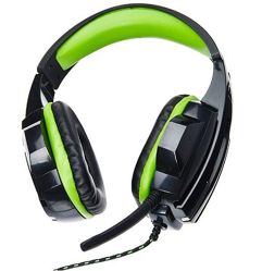 Headset Warrior PH123 P2/Cabo Nylon, Verde