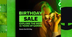 Promoção de Aniversário 11 anos Green Man Gaming