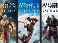 Pacote Assassins Creed: Valhalla, Odyssey e Origins - Xbox One