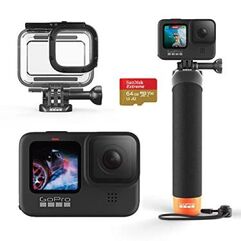 Câmera GoPro HERO9 Black - Standard Bundle com Cartão de Memória 64GB Sandisk Extreme
