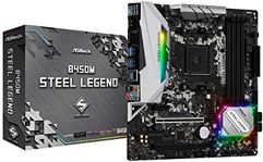 Placa Mãe AM4/USB 3.1/Type-C/Displayport ASRock B450M Steel Legend
