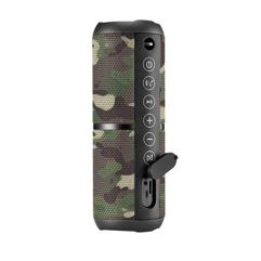 Caixa de Som Portátil Pulse Wave 2 com Bluetooth Camuflada