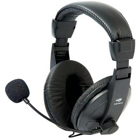 Headset C3Tech PH-60BK Voice ComFort Preto