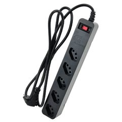 iClamper Energia 5 Tomadas - Filtro de Linha + DPS - Preto