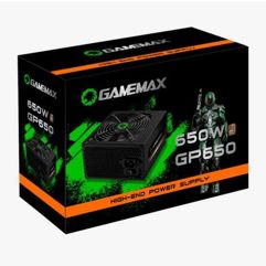 Fonte_ATX 650W Gamer GP650 Real 80 Plus Bronze PFC Ativo Preta Gamemax