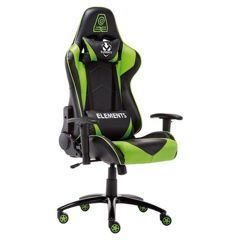 Cadeira_Gamer Veda Terra Elements - Verde/Preto