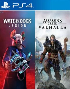 Pacote Assassin’s Creed Valhalla + Watch Dogs: Legion - PS4