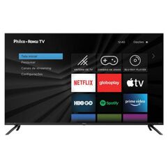Smart TV Roku 50" Philco Led Ultra HD 4K Midiacast