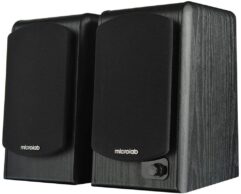 Caixa de Som 2 Bluetooth B77 BT 64W RMS, Microlab Para Smartphones, Tablets, Aparelhos de Som com Saída 3.5 mm P2, Preto