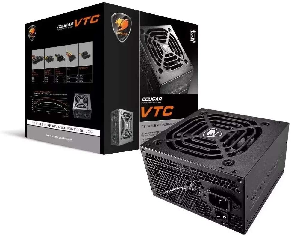 Fonte Cougar VTC 400W 80Plus White ATX12V/2.3 PFC ATIVO