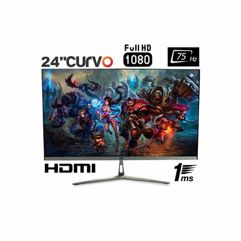 Monitor_HQ Curvo 24" Gamer 1ms 75hz Full HD Widescreen
