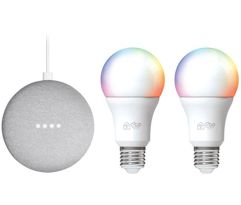Kit_Nest Mini 2ª geração Smart Speaker + 2 Lâmpadas Inteligentes