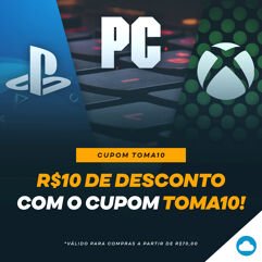Cupom_TOMA10 para Gift Cards Playstation e Xbox