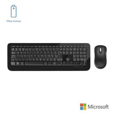 Combo_Teclado E Mouse Sem Fio Desktop 850 - Microsoft