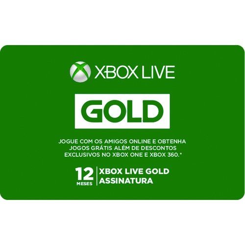 Gift_Card Digital Xbox Live Gold - 12 meses