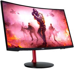 Monitor_Acer Nitro 23.6" Gamer Curvo Full HD 144hz 4ms - XZ242Q