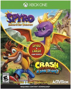 Pacote_de jogo Spyro + Crash Remastered - Xbox One