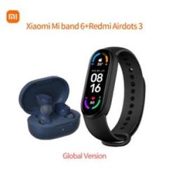 Kit_Fone Redmi AirDots 3 + Smartband Mi band 6 - Versão Global