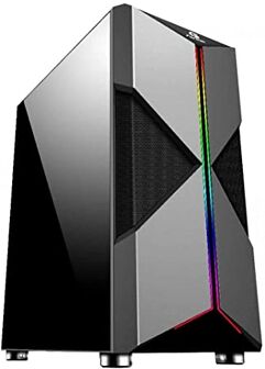Gabinete_Gamer Mid Tower HOLT RGB Fortrek