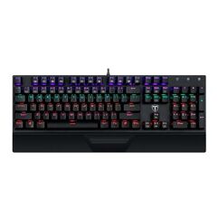 Teclado_Mecânico Gamer T-Dagger Destroyer LED Rainbow Anti-Ghosting Switch Vermelho