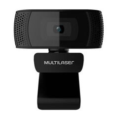 Webcam_Multilaser com Microfone Integrado, 1080p 30FPS, Preto - WC050