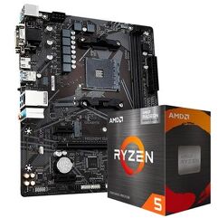 Kit_Processador AMD Ryzen 5 5600G, 3.9GHz + Placa Mãe Gigabyte A520M AMD AM4 DDR4