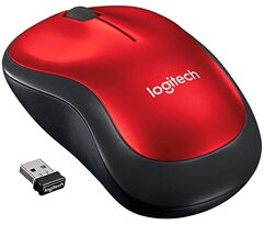 Mouse_sem fio Logitech M185 - Vermelho