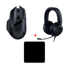 Combo_Headset Razer Kraken X + Mouse Razer Basilisk X + Mousepad