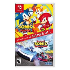 2_Jogos em 1: Sonic Mania + Team Sonic Racing - Nintendo Switch - Mídia Física