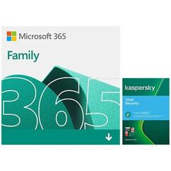 Microsoft_365 Family 6 usuários 15 meses + Kaspersky Antivírus 5 usuários 12 meses