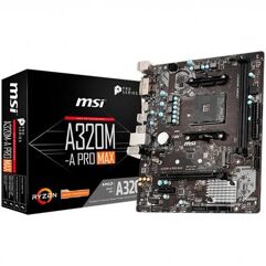 Placa-Mãe_MSI A320M-A Pro Max p/ AMD AM4 m-ATX DDR4